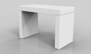 Lounge-Brückentisch 160 x 80 cm weiß