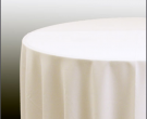 Tischdecke weiß, 310 cm Durchmesser